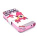 Pouzdro iPhone 4/ 4S kožené Pink Owl - SKLADEM
